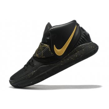 2019 Nike Kyrie 6 Black Metallic Gold Shoes